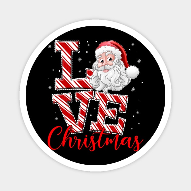 love Christmas Santa Claus shirt - Christmas family matching shirt Magnet by TeesCircle